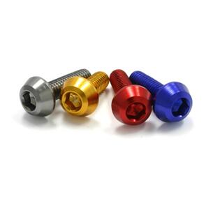 DRC D5852135 DRC ALUMINUM M6 TAPER BOLTS 35MM BLUE 4PCS
