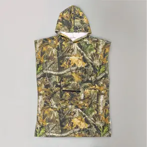 OCEAN N EARTH YOUTH REAL CAMO HOODED PONCHO CAMO
