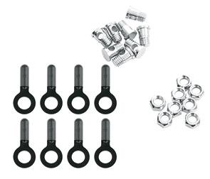 SKS NUTS, BOLTS & ENDCAPS - SET OF 8 BLUEMELS MATT