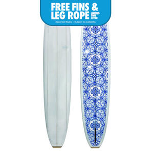 AQSS VINTAGE LOG LONGBOARD - BLUE