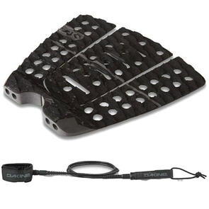 DAKINE SHANE DORIAN PRO SURF TRACTION PAD BLACK + DAKINE COMP PLUS 6' X 3/16" BLACK COMBO