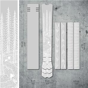 DYEDBRO MTB FRAME PROTECTION - OS ILLUSTRATION WHITE