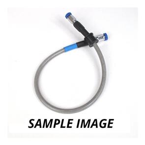 WHITES MOTORCYCLE PARTS WHITES PREMADE BRAKE LINE 1000MM - CLR STEEL CHR