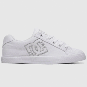 DC SHOES WOMENS CHELSEA TX WHITE/SILVER