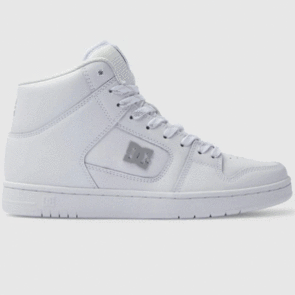 DC SHOES WOMENS MANTECA 4 HI WHITE/SILVER