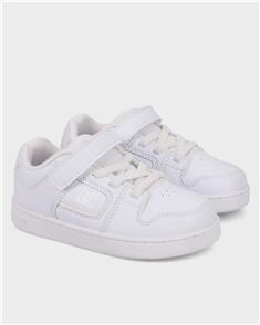 DC SHOES TODDLER MANTECA SNEAKERS WHITE/WHITE