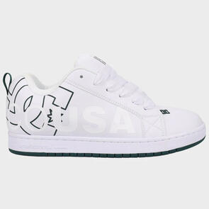 DC SHOES COURT GRAFFIK WHITE/WHTIE/GREEN
