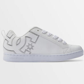 DC SHOES WOMENS COURT GRAFFIK WHITE/SILVER