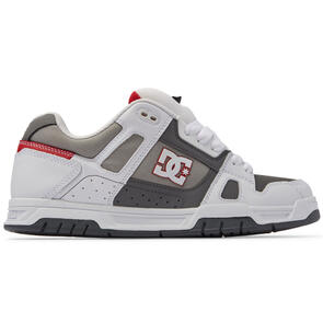 DC SHOES STAG WHITE WHITE GREY RED