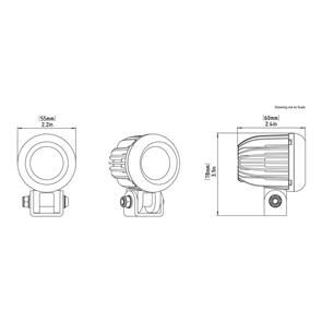DENALI DEDNL00KIT003 D2 LIGHT KIT FENDER MOUNT - UNIVERSAL