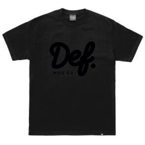 DEF SIGNATURE TEE BLACK