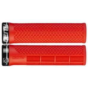 DEITY COMPONENTS - LOCKJAW LOCK-ON GRIPS - RED / BLACK CLAMP