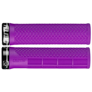 DEITY COMPONENTS - LOCKJAW LOCK-ON GRIPS - PURPLE W/ BLACK CLAMP