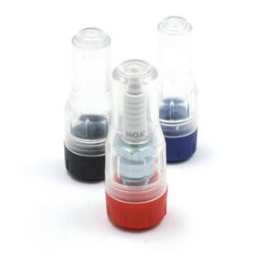 DRC SPARK PLUG PROTECTOR B-TYPE CLEAR/RED