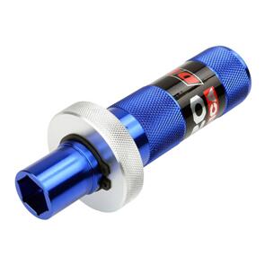 DRC ENZO-DRC TOOL BASE SHOCKHICOMP ADJUSTER 17"KYB/WP BLUE