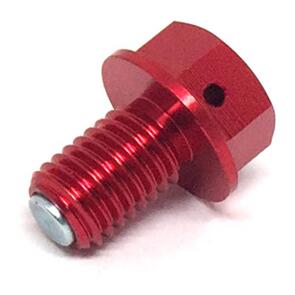 ZETA MAGNETIC DRAIN BOLT M10X15-P1.5 RED
