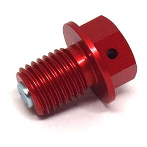 ZETA MAGNETIC DRAIN BOLT M12X15-P1.5 RED