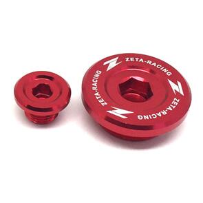 ZETA ENGINE PLUGS RMZ250'07-, RMZ450'05- RED