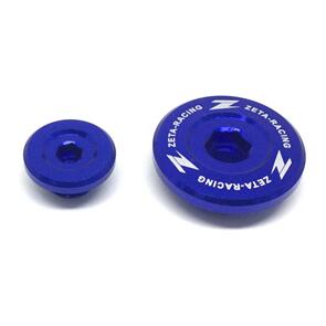 ZETA ENGINE PLUGS YZ450F'06-09, WR250F/450F'03- BLUE