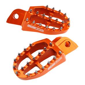 ZETA ALUMINUM FOOTPEGS KTM SX -'15 ORANGE