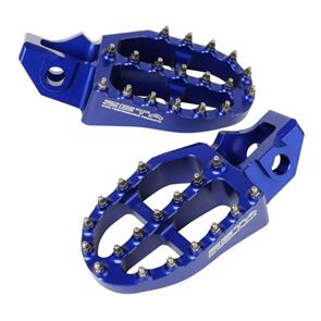 ZETA ALUMINUM FOOTPEGS HQV. MX/ED SX '16- BLUE