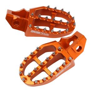 ZETA ALUMINUM FOOTPEGS KTM SX '16- ORANGE