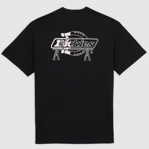 DICKIES INDUSTRIAL ZONE MOVE ON SS TEE BLACK PINK