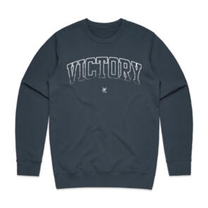 VICTORY DISTRESSED CREW BLUE DUSK