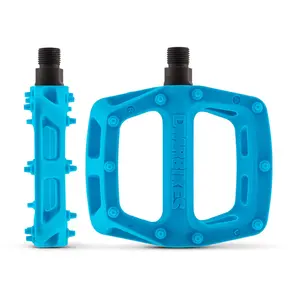 DMR V6 PLASTIC PEDALS - CRO-MO AXLE - BLUE