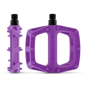 DMR V6 PLASTIC PEDALS - CRO-MO AXLE - PURPLE