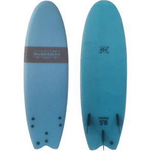 DOUBLE$DOWN HOTDOG SOFTBOARD 5'8" LIGHT BLUE