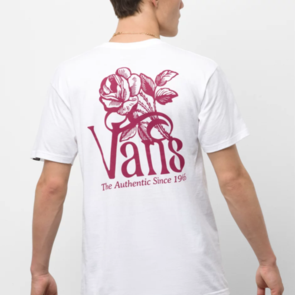 VANS CLASSIC ROSE S/S TEE WHITE