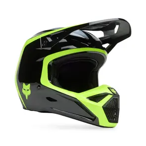 FOX RACING MOTO MX V1 FLOW HELMET BLACK/YELLOW