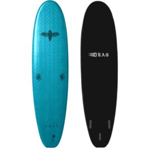 DRAG BOARD CO COFFIN 7'0 THRUSTER TURQUOISE BLACK