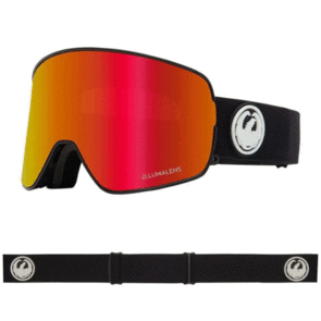 DRAGON NFXS GOGGLE - BLACK / LL RED ION + LL ROSE
