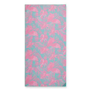 DRITIMES NEON PALMS GREEN BEACH TOWEL