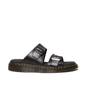 DR MARTENS JOSEF SLIDE SANDAL BLACK ANALINE