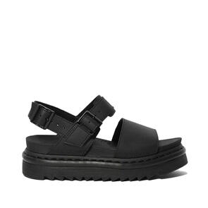 DR MARTENS VOSS MONO SINGLE STRAP SANDAL BLACK HYDRO