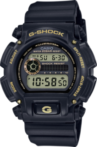 G-SHOCK SPECIAL COLOR BLACK/GOLD DIGITAL WATCH DW9052GBX-1A9