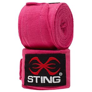 STING 2.5M ELASTICISED HAND WRAPS HOT PINK 2.5M