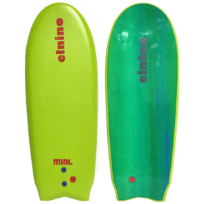 EL NINO MINI SOFTBOARD 53" LIME GREEN CENTRE FIN