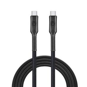 BONELK LONG-LIFE EASY GRIP USB-C TO USB-C CABLE, 240W/20GBPS 4K 60HZ - 1.5M (BLACK)