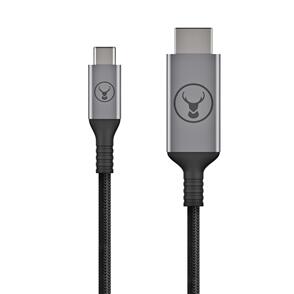 BONELK USB-C TO HDMI LONG LIFE CABLE (BLACK/SPACE GREY) - 1.5 M