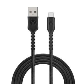 BONELK LONG-LIFE EASY GRIP USB-A TO USB-C CABLE, 60W 2M (BLACK)
