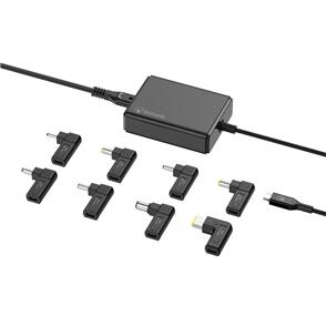 BONELK LONG-LIFE 100W GAN MULTI-DEVICE LAPTOP CHARGER, IN-BUILT CABLE - 1.5M (BLACK)