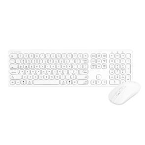 BONELK KM-447 SLIM BLUETOOTH WIRELESS KEYBOARD AND MOUSE COMBO (WHITE)