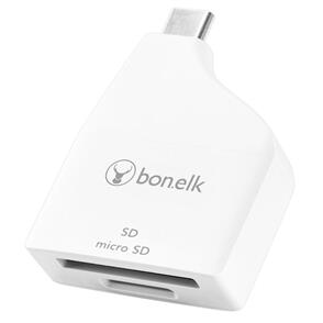 BONELK USB-C TO MICROSD/SD ADAPTER - WHITE