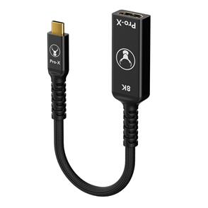 BONELK BONELK PRO-X LONG-LIFE USB-C TO 8K HDMI ADAPTER (15CM) (BLACK)