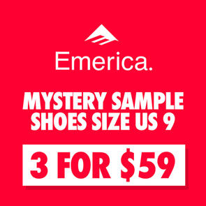 EMERICA 3 FOR $59.99 MYSTERY SAMPLE SALE SHOES SIZE US 9