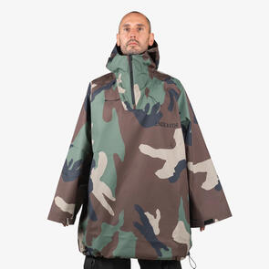 ENDEAVOR SNOWBOARDS 2026 3L SCOUT PONCHO WOODLAND CAMO